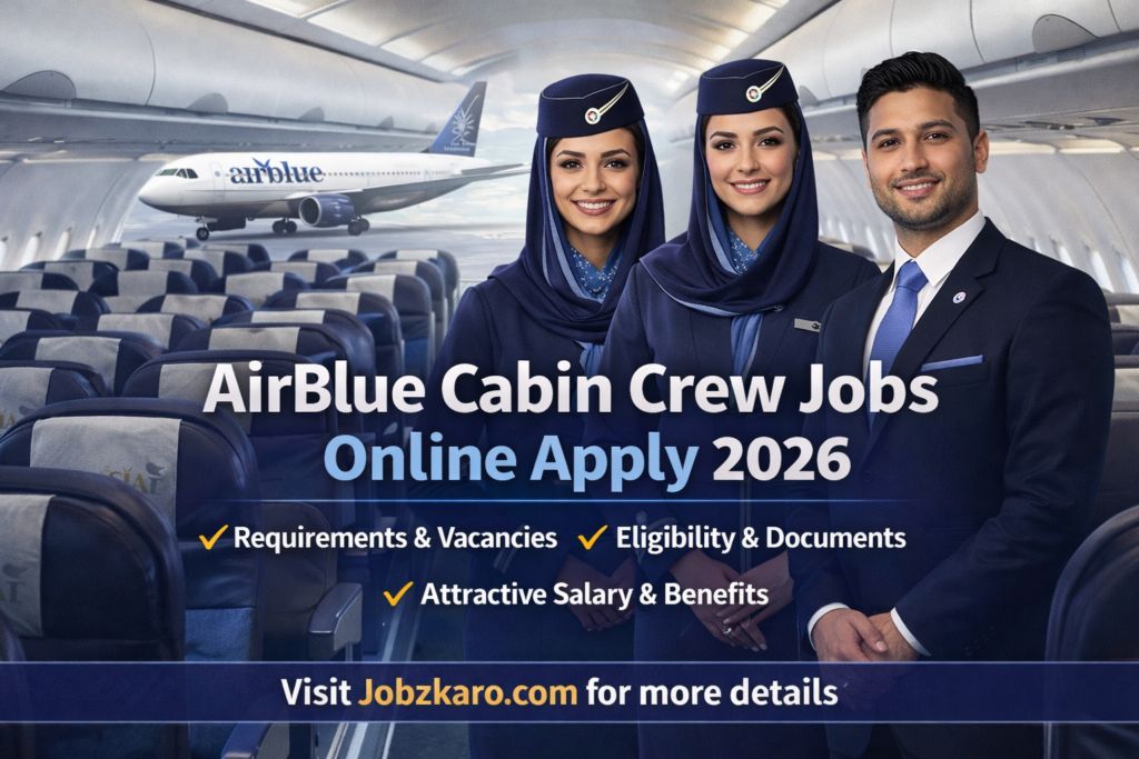 AirBlue Cabin Crew Jobs 2026 – Online Apply for Air Hostess and Flight Steward Posts