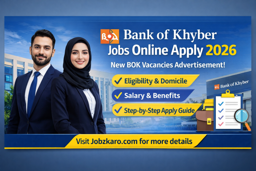Bank of Khyber Jobs Online Apply 2026 – Latest BOK Advertisement