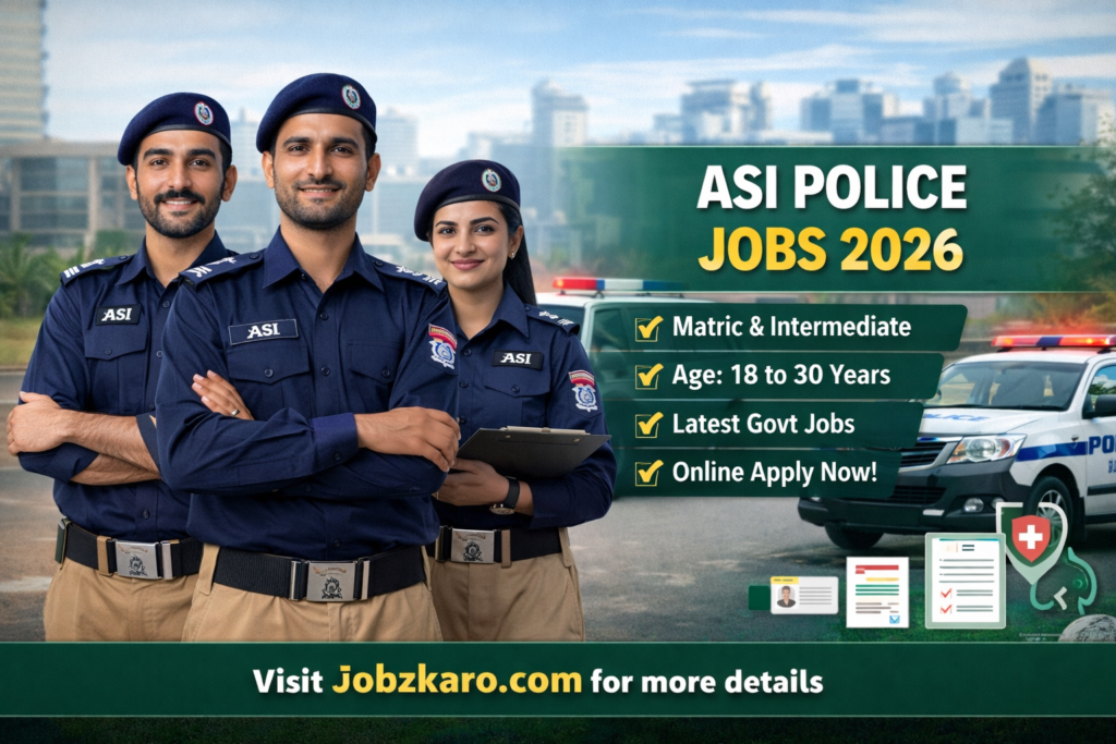 ASI Police Jobs 2026 – Latest Assistant Sub Inspectors (ASI) Recruitments Online Apply