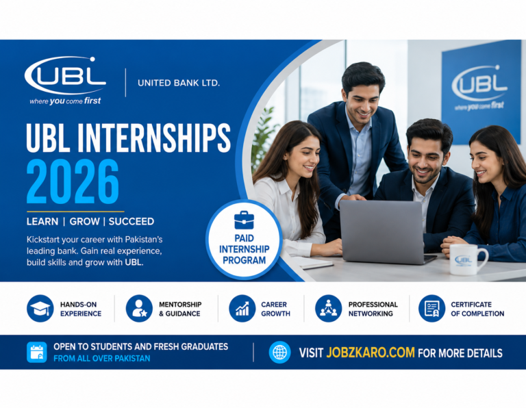 UBL Internships 2026 Online Apply - Latest United Bank Limited Opportunities