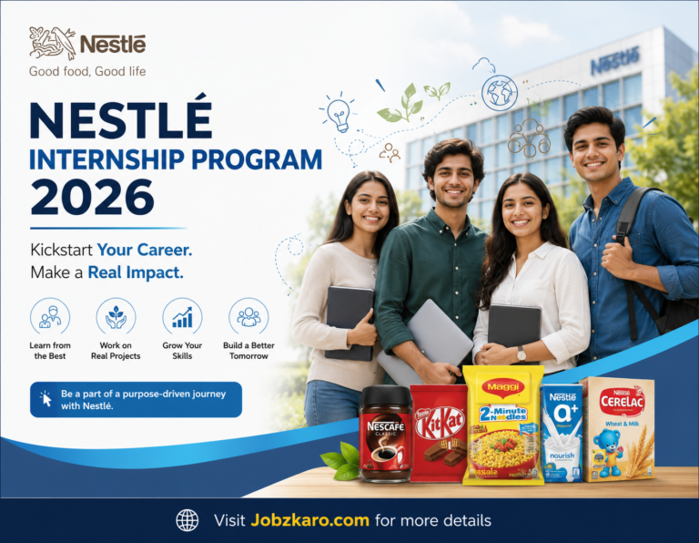 Nestle Internship Program 2026 - Latest Summer Paid Internship | Apply Online